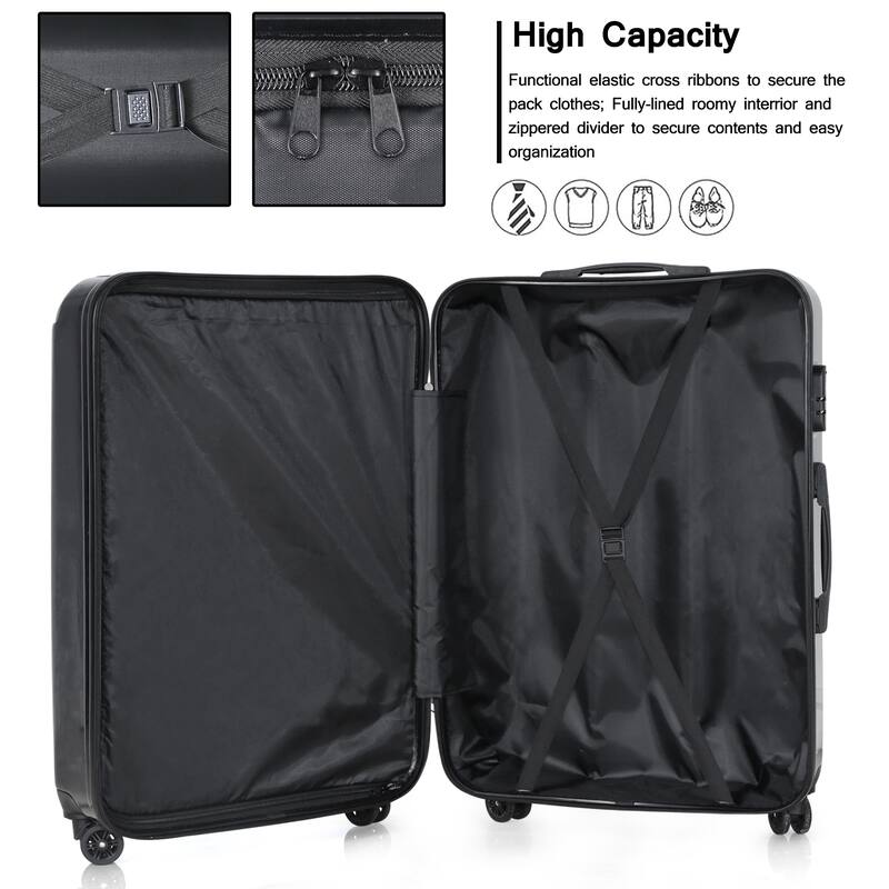 Hard Case Luggage Sets Clearance Expandable 3 Piece Set ABS+PC Material